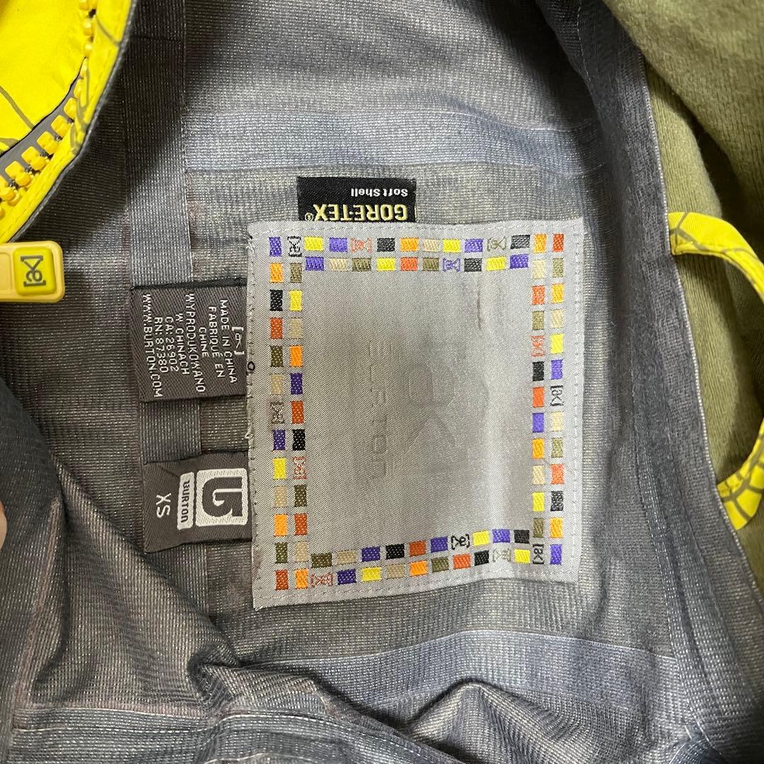 バートン ak セットアップ gore Tex 総柄 イエロー 2L 3L