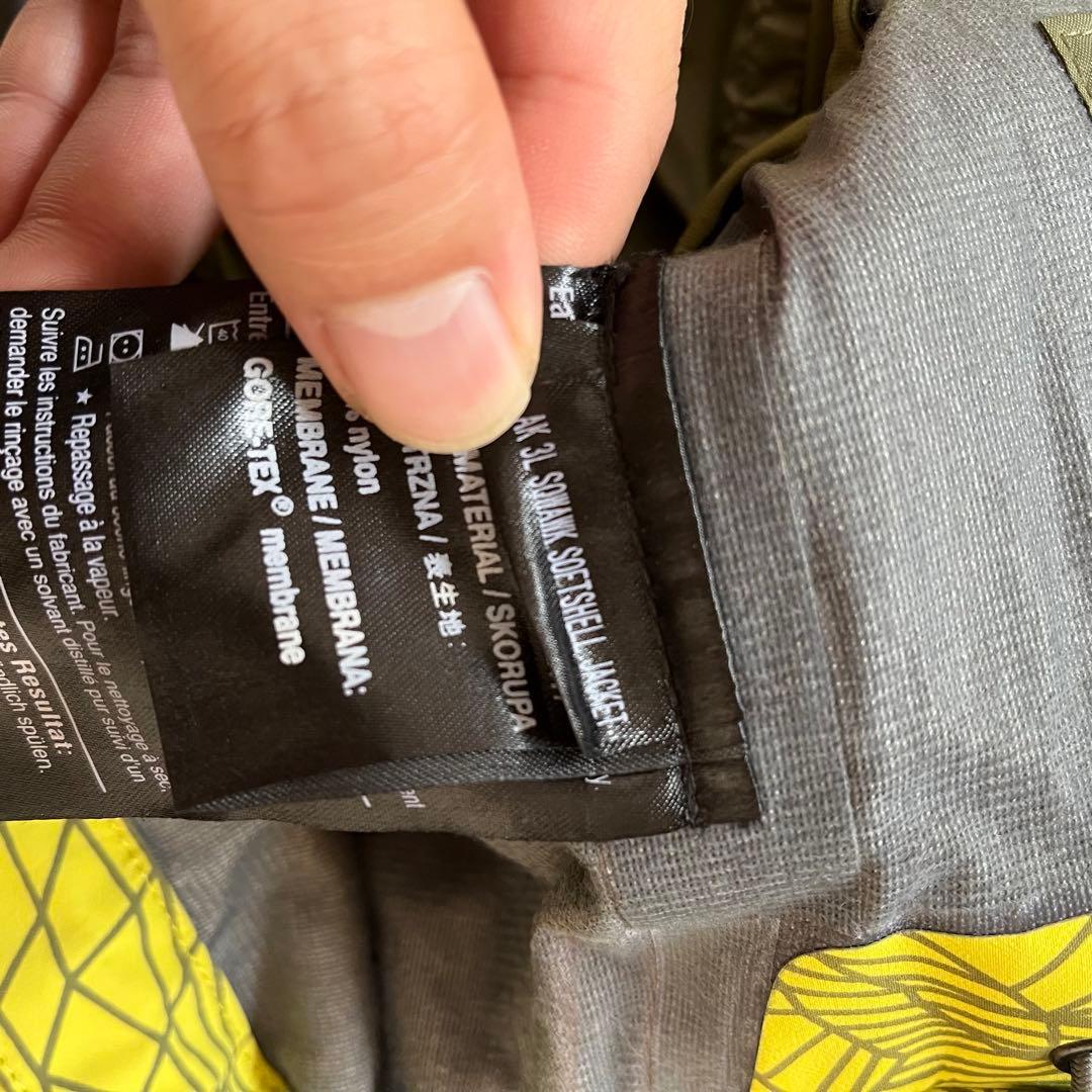 バートン ak セットアップ gore Tex 総柄 イエロー 2L 3L