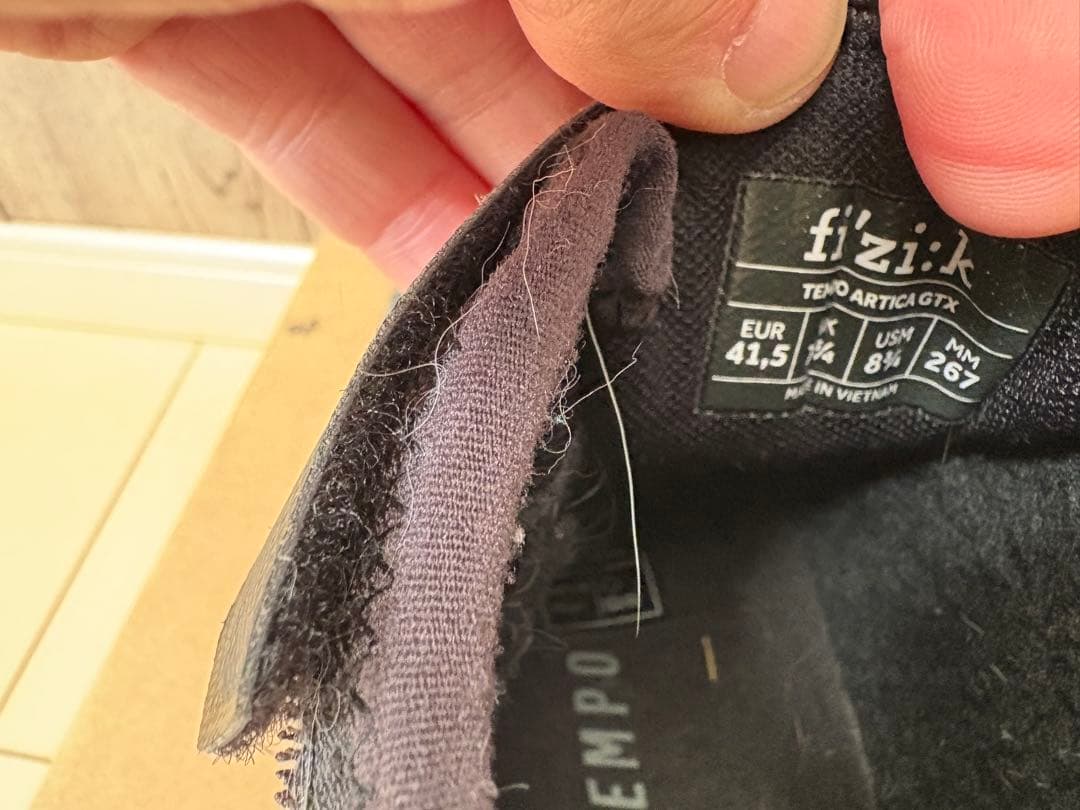 fi'zi:k ブラック ハイカットシューズ BOA ゴアテックス　中古美品