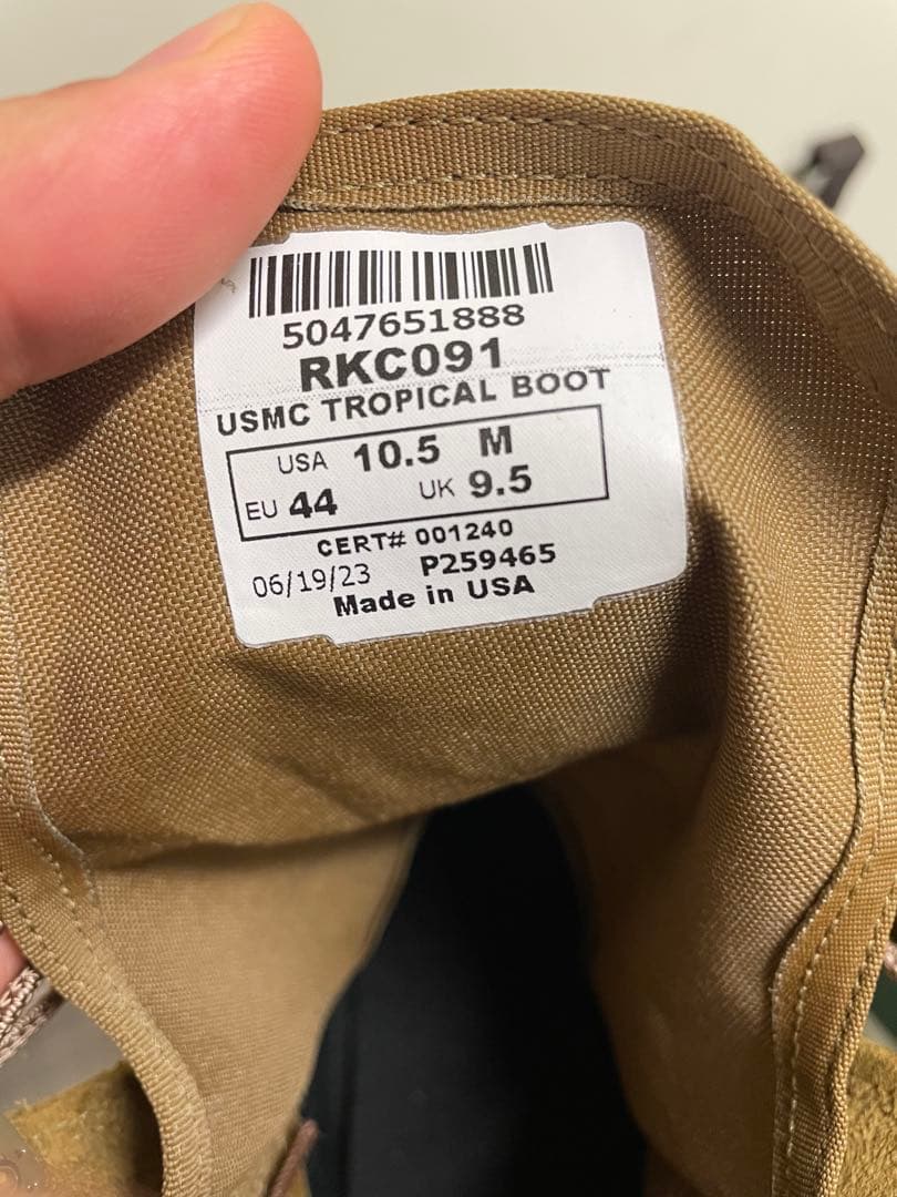 ダナー　DANNER USMC TROPICAL BOOT 10.5 M