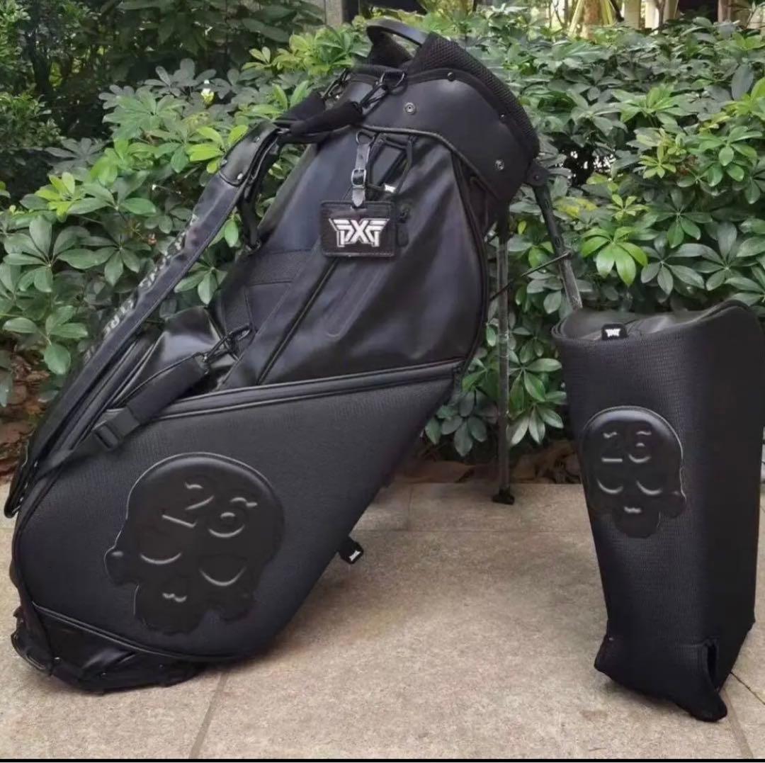 ゴルフ  キャディバック　スタンド式 黒