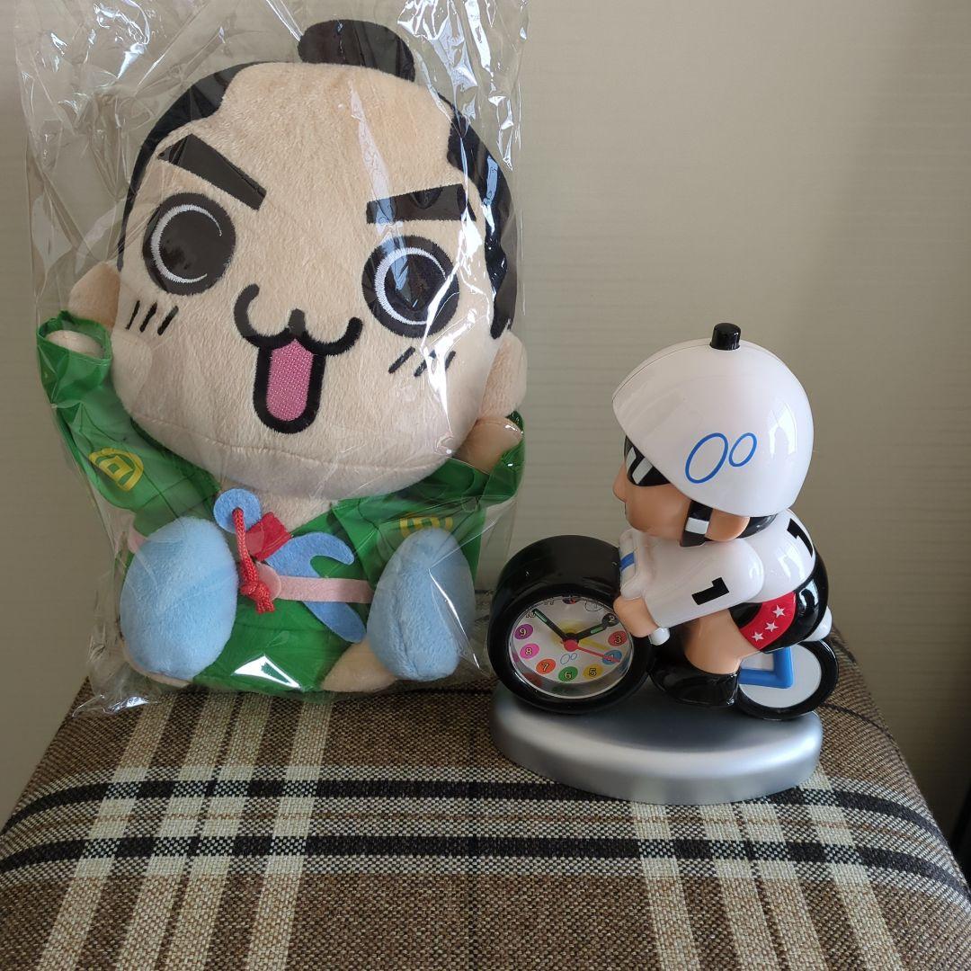 競輪　銭形くん＆ケイリンマン目覚まし時計セット【2025年GP1番車】