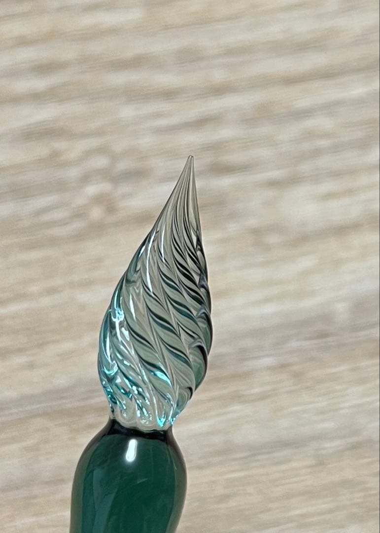 pentonote オリジナル ガラスペン しのぶの翠色。