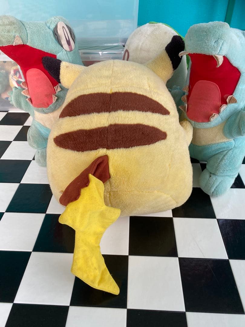 TOMY ポケモン おっきなサイズのワニノコ ピカチュウチコリータぬいぐるみ