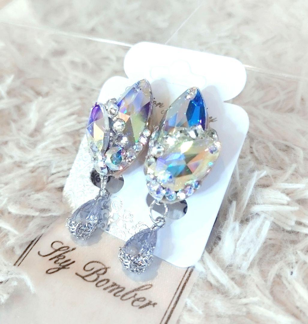 マグノリア様　シルバーのネックレス　イヤリング　バックチャーム　社交ダンス