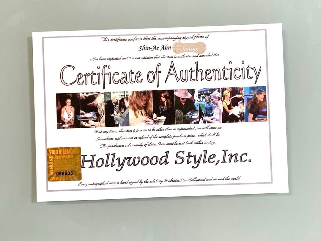 セール中…アン・シネ直筆サイン入り超大型写真…韓国女子プロゴルファー