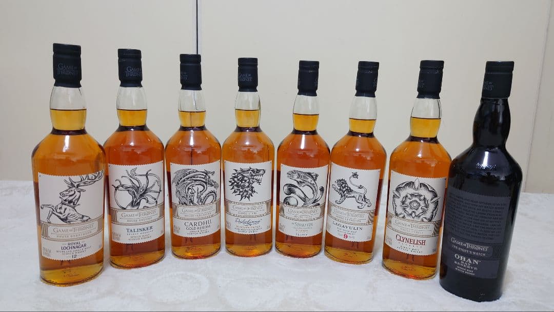 ゲーム・オブ・スローンズ シングル・モルト・コレクション　全８本セット