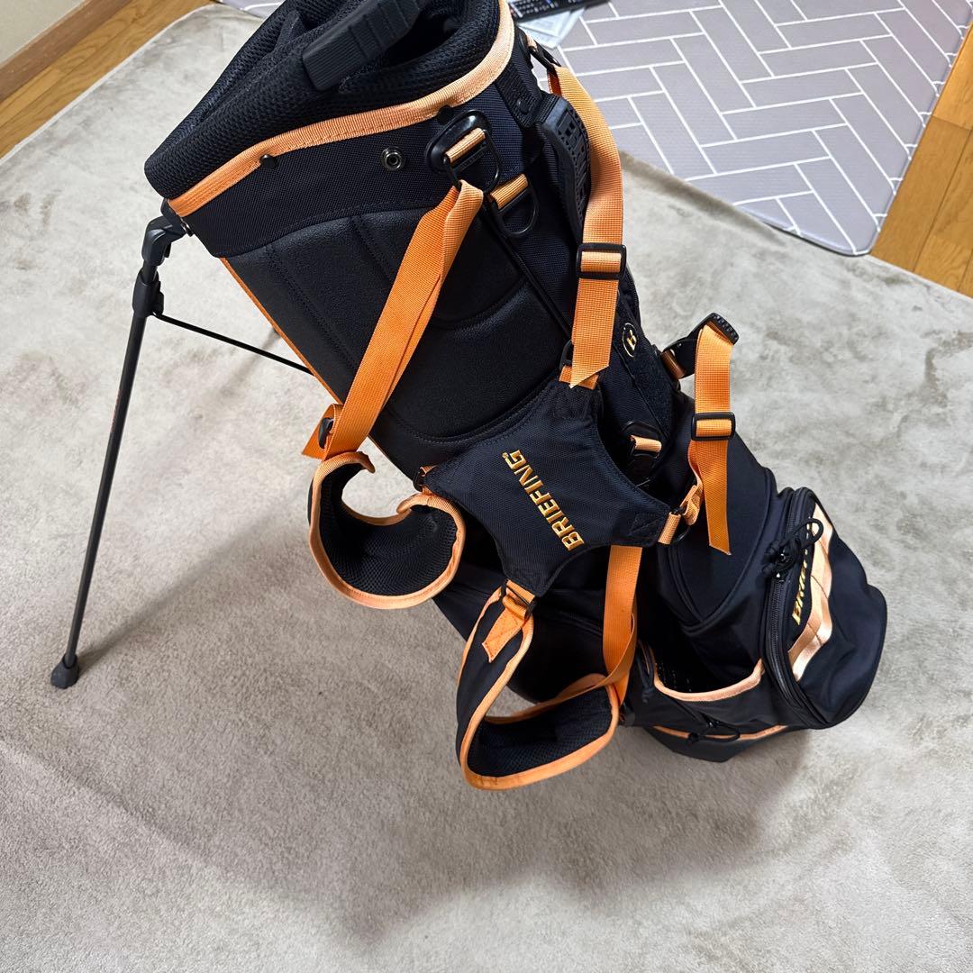 BRIEFING スタンド式キャディバッグ ブラック/オレンジ