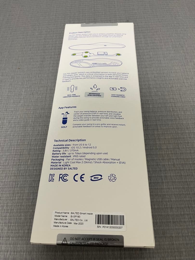 SALTED SMART INSOLEインソール型足圧計