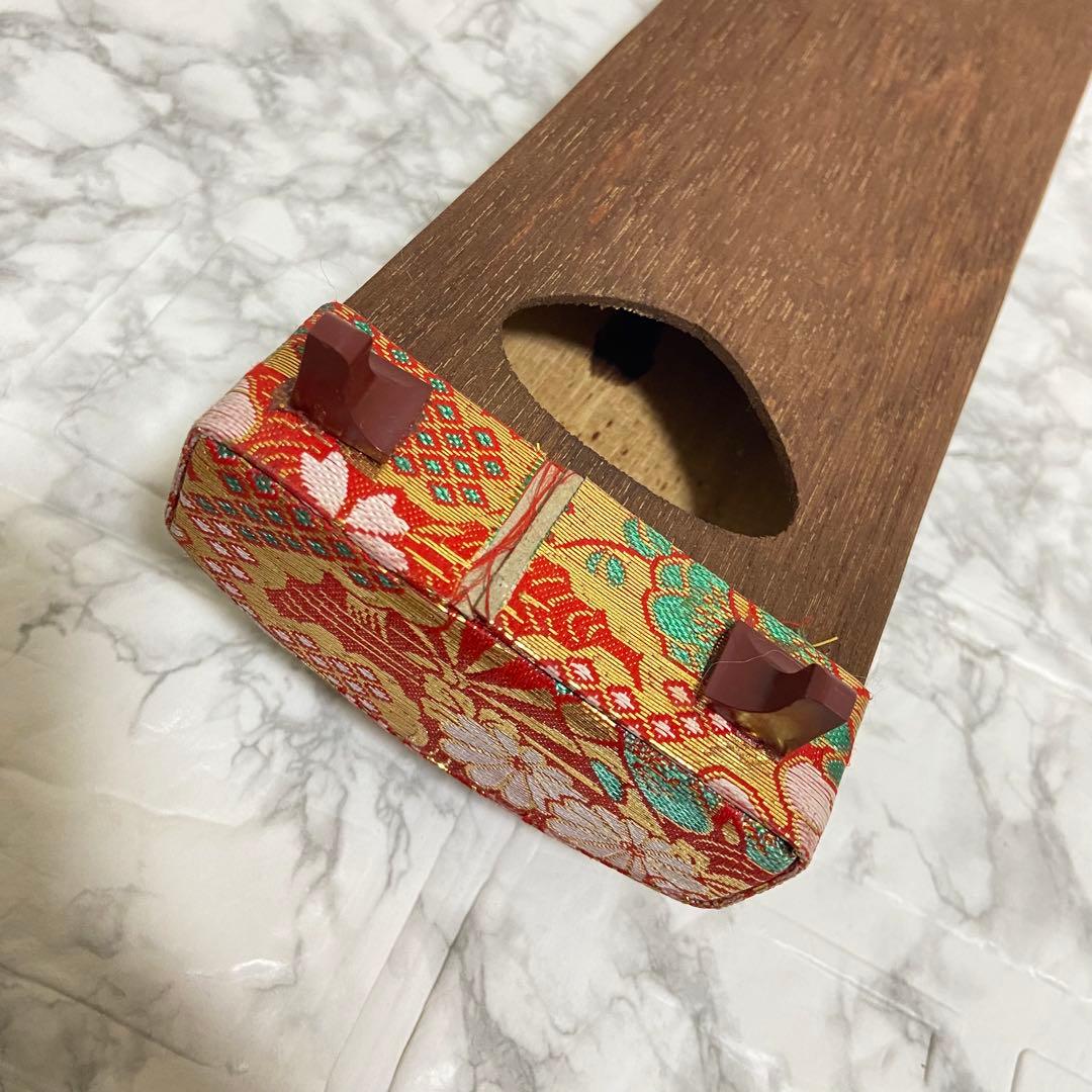 ミニ琴全長約42cm短琴和楽器 13弦お箏 お琴 お琴の手引き爪付き