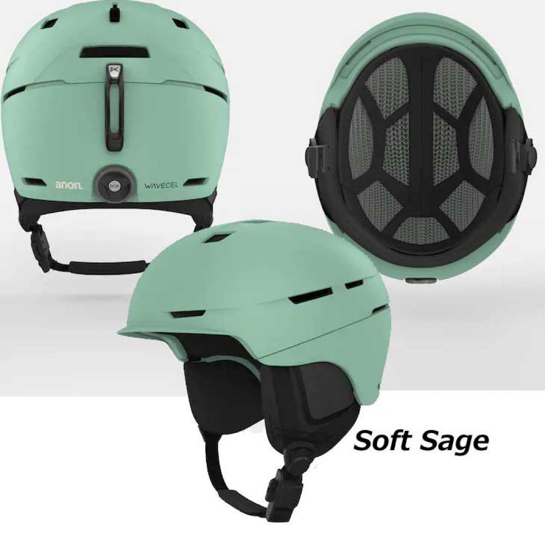 スノボヘルメットanon MERAK WAVECEL Mサイズ　バートン 新品