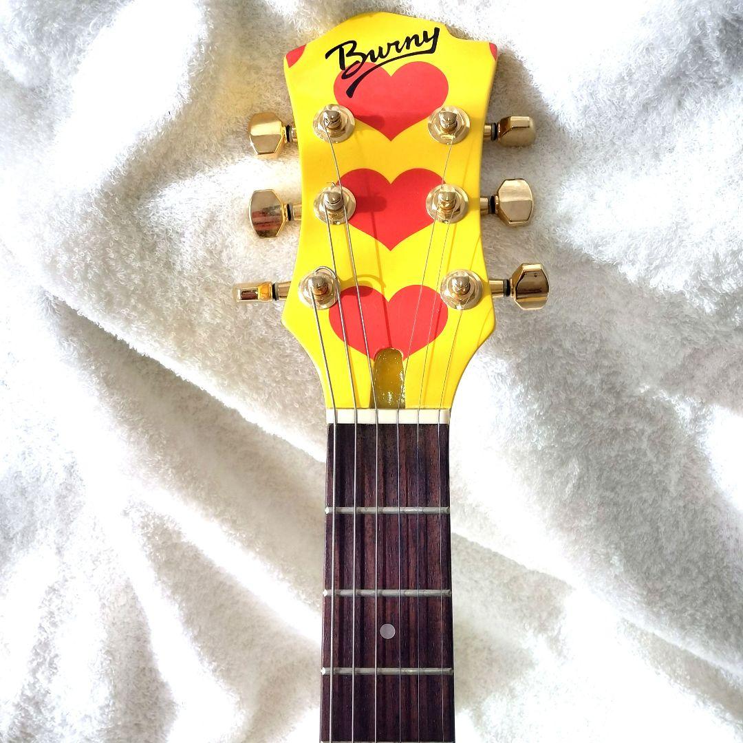 [廃盤] バーニー YH-JR hideモデル アンプ内蔵ギター イエローハート