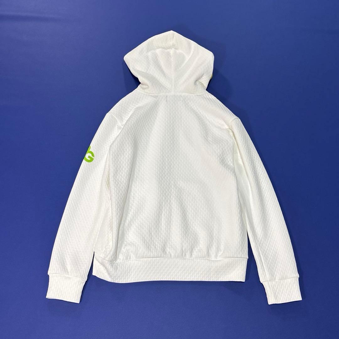 未使用　パーリーゲイツ　0/S ダブルジップ　グラデーションパーカー　ホワイト