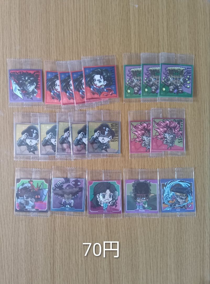 【バラ売り可】　ジョジョの奇妙な冒険　ジョジョ　ウエハース　ロングステッカー