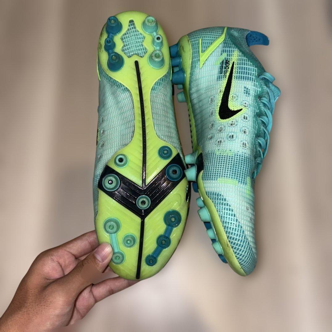 Nike スパイクシューズ アクアブルー/ライム