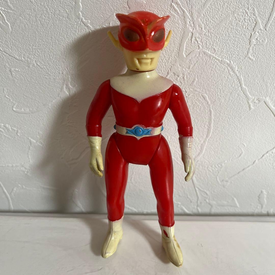 ⚠️貴重・当時物　レッドマン　ミニソフビ　ブルマァク　昭和レトロ