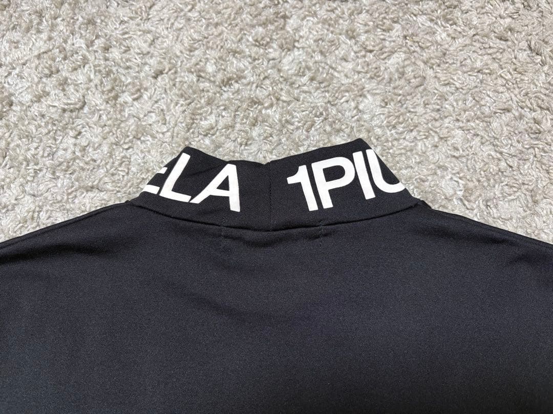 1PIU1UGUALE3⚫︎長袖モックシャツM/46ブラック