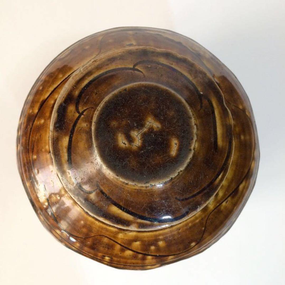 李朝飴釉面取壺　大壺　(李朝後期)