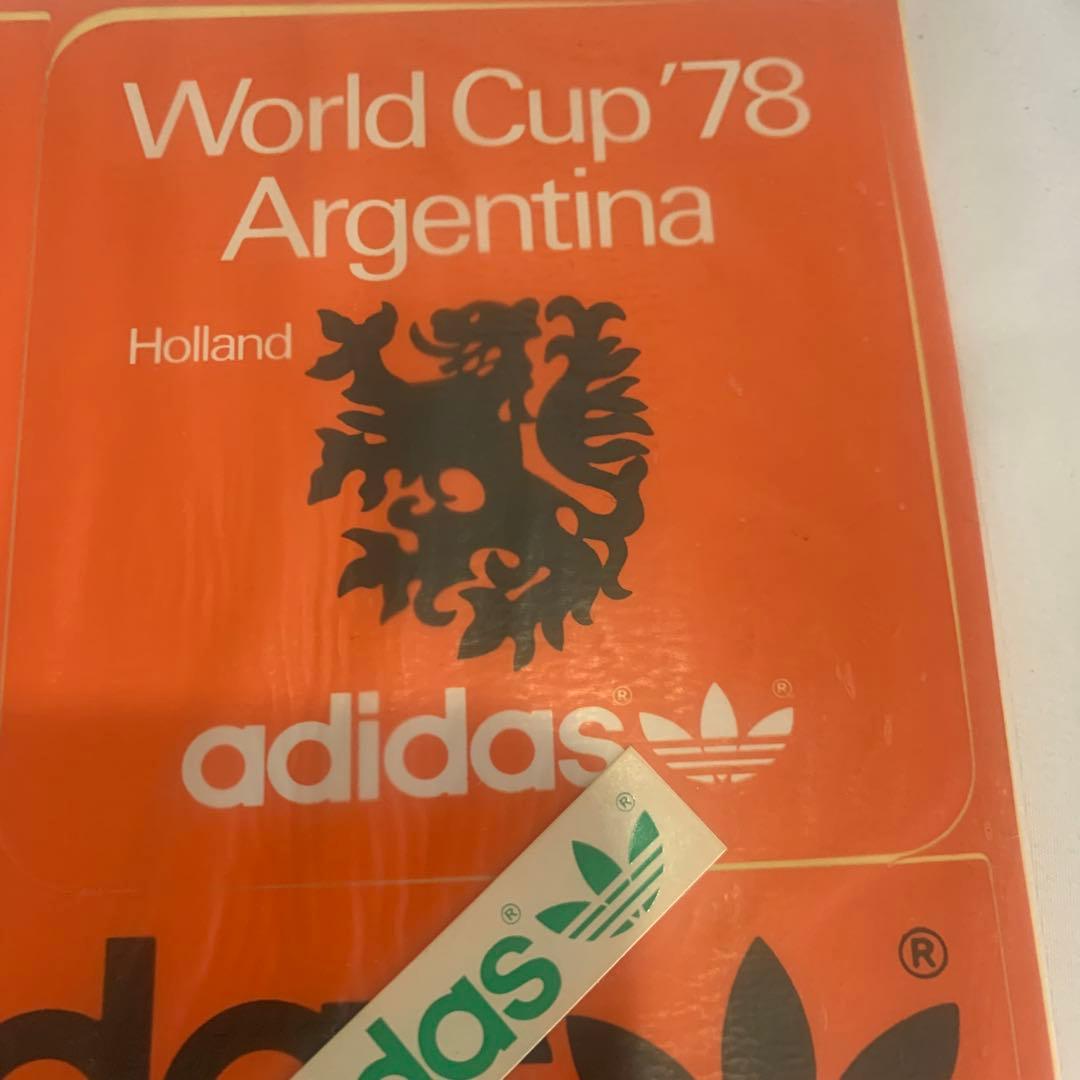 新品未使用ヴィンテージadidasステッカーオランダ代表ヨハン　ニースケンス