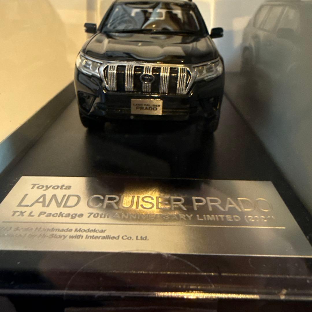 美品　ランドクルーザープラド　ミニカー　７０周年　ブラック　ハイストーリー