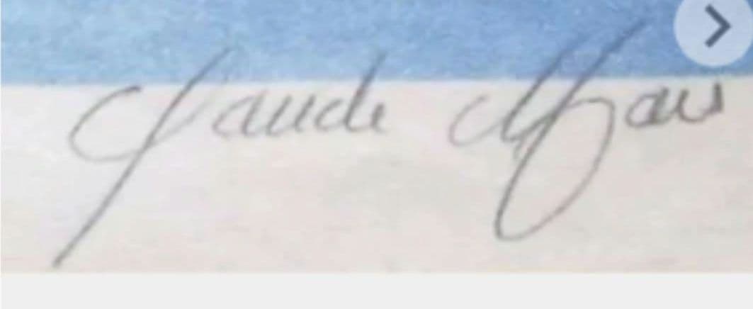 フランスCLAUDE MARS リトグラフです