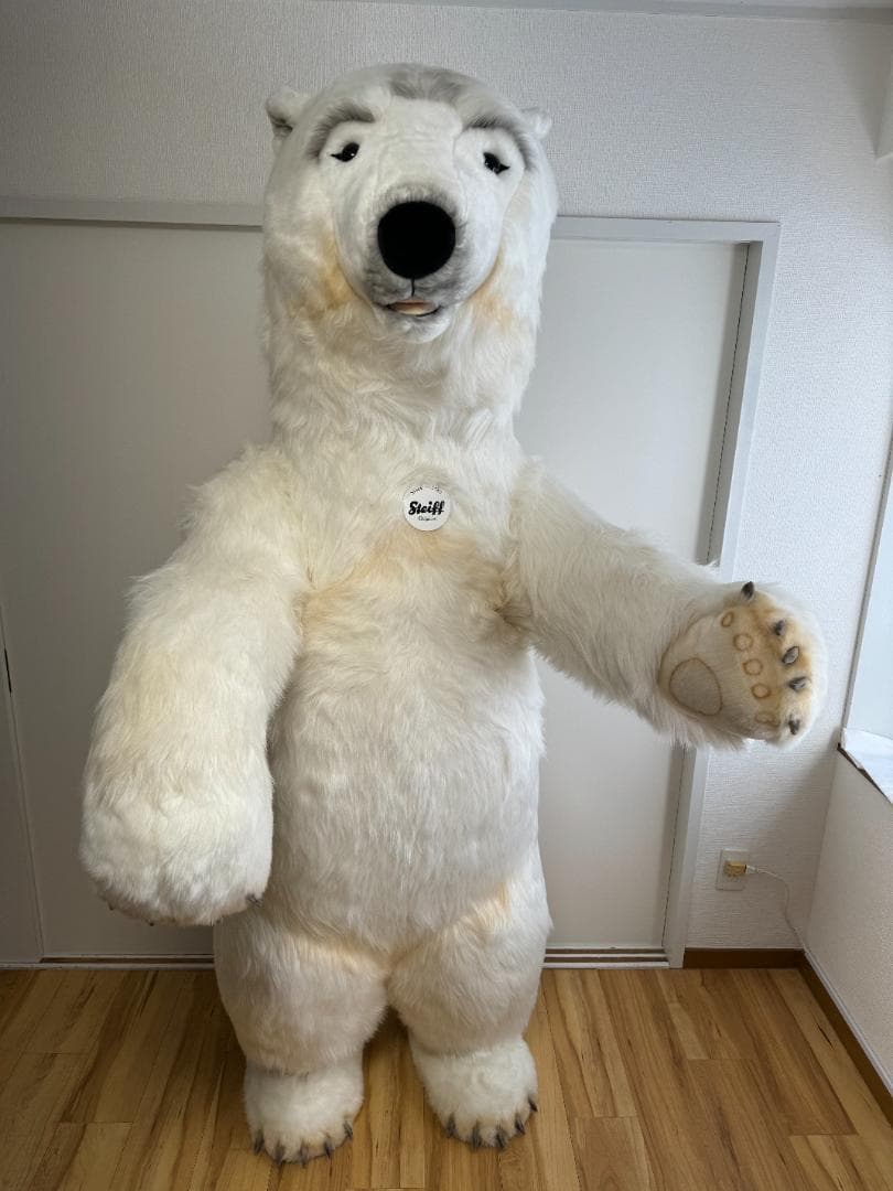シュタイフ スタジオシリーズ ポーラベア 195cm EAN50161 希少特大