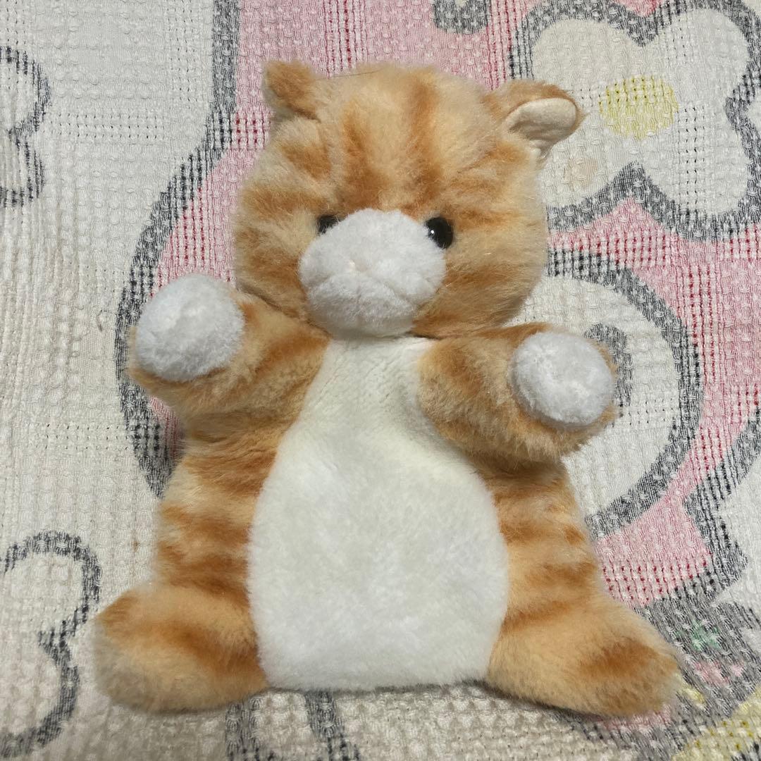 レトロ　ファースト社　いたずら天使　猫　ぬいぐるみ＆パペット　日本製　中古品