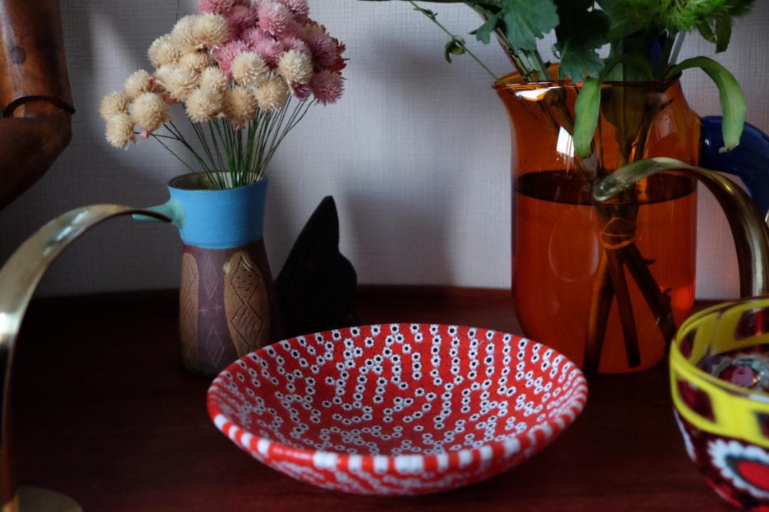 ベネチアンガラス ミルフィオリ プレート ムリーニ 江波冨士子/舩木倭帆/グラス