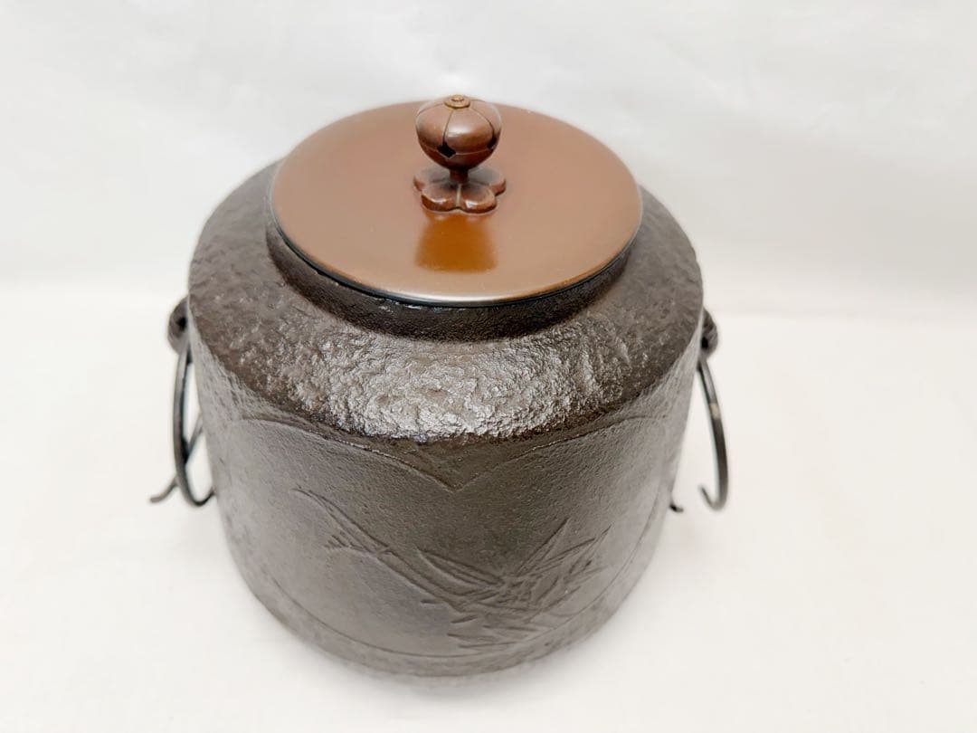 ほぼ未使用 茶道具 桑 置炉 釜 炉.置炉用炭型電熱器 3点セット 紙箱