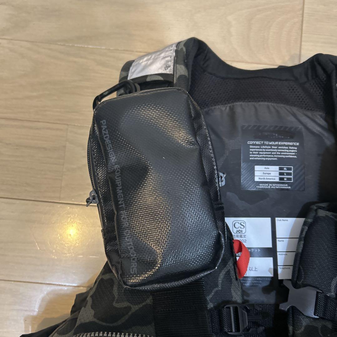 シマノ XEFO VF-274R ブラックダックカモ XLサイズ ライジャケ