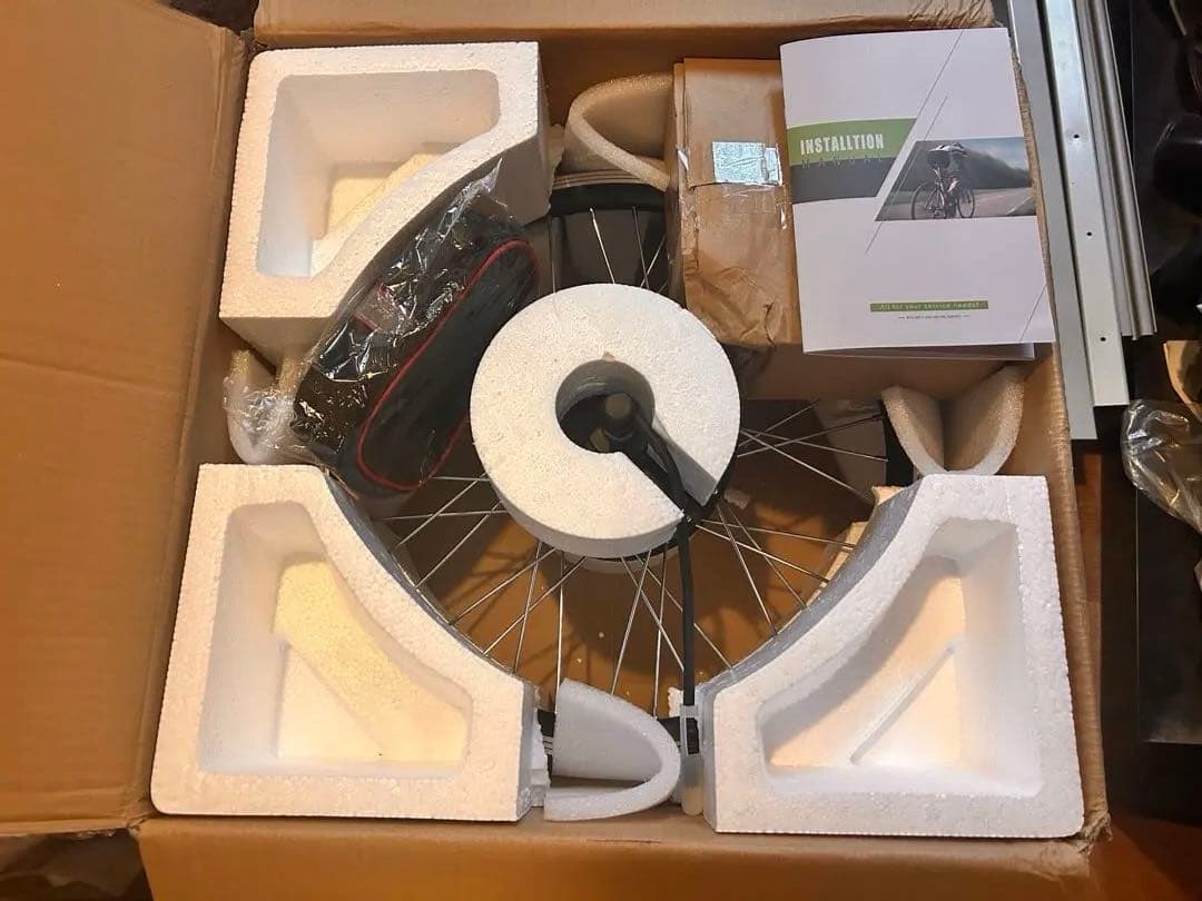 菊原　後付け電動自転車化フロントホイールモーターキット+36v20Ahバッ