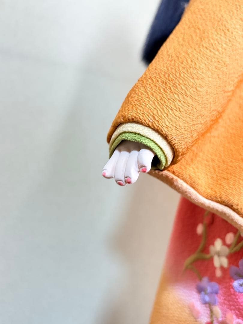 【高級　極美品】市松人形 玉秀作 ペア 男の子 女の子 ガラスケース有　台座付き