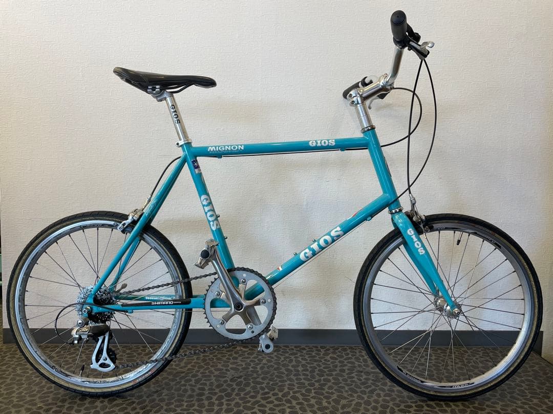 GIOS MIGNON 水色　ミニベロ　引取り限定