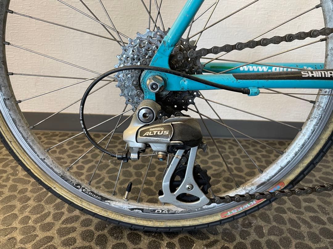 GIOS MIGNON 水色　ミニベロ　引取り限定