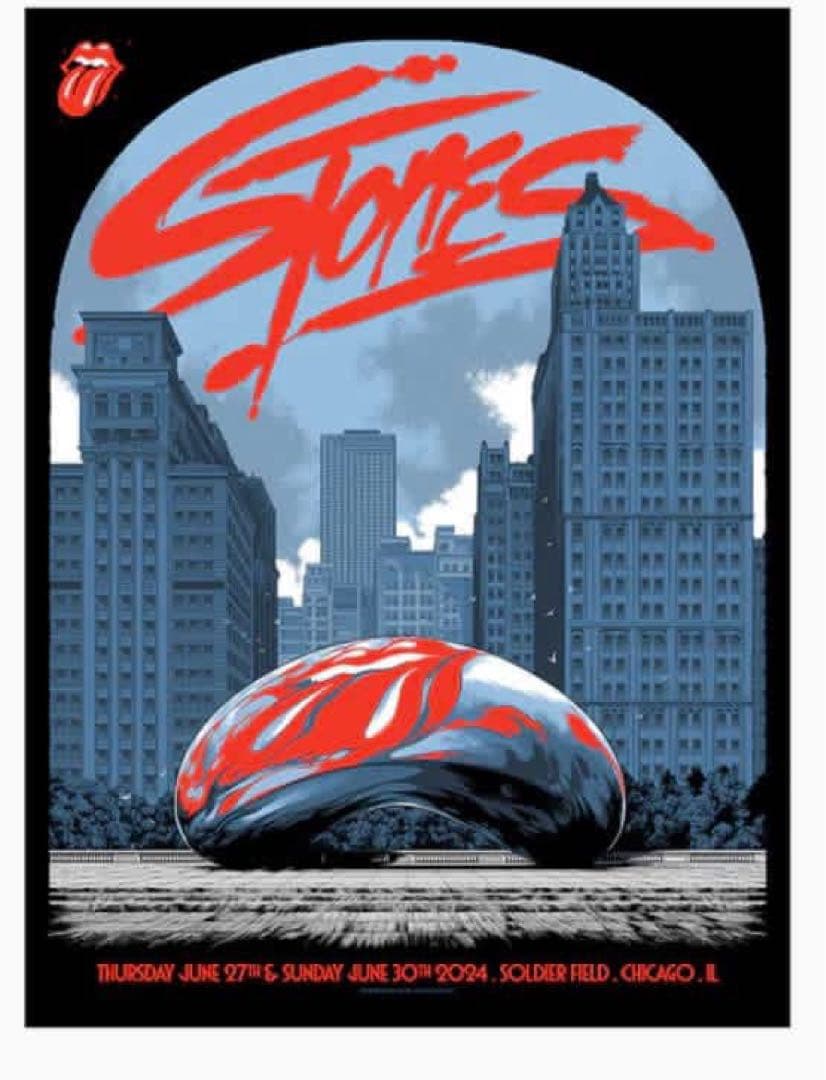 STONES CHICAGO '24 Tシャツ M 082