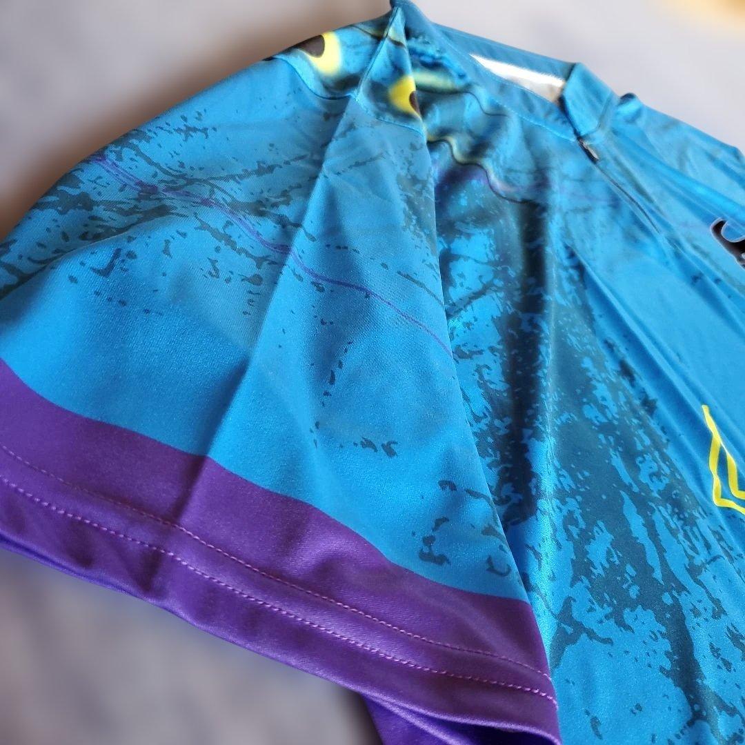 ✨新品✨ボウリングウェア　【5XL】　ブラックウィドー　ハンマー　ブルー　大きめ