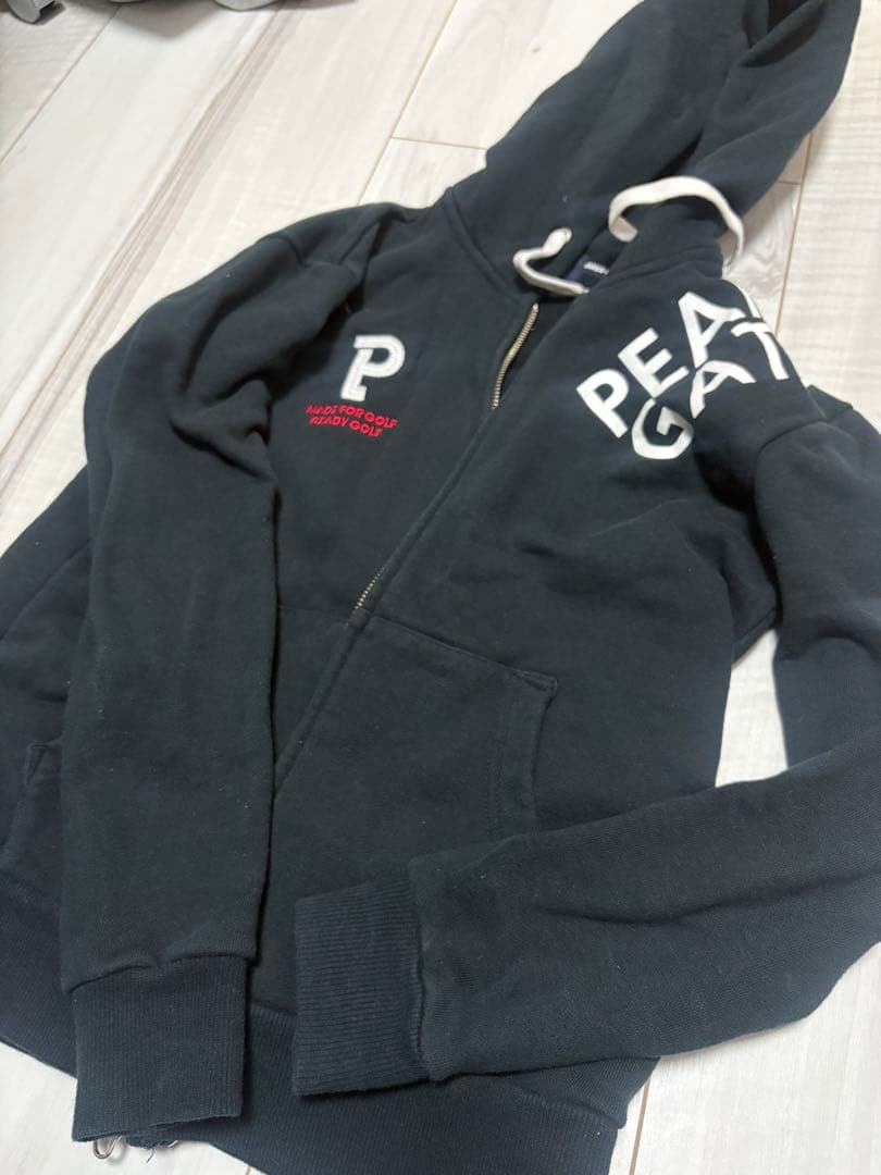 PEARLY GATES ブラック フルジップフーディ サイズ0