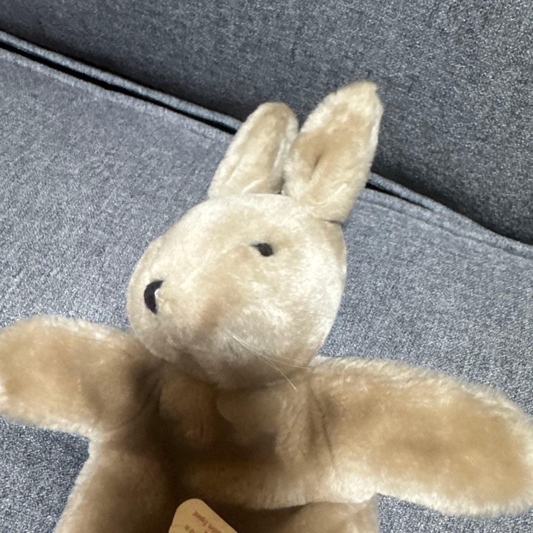 タグ付　うさぎのパペットぬいぐるみ　Alresford Crafts イギリス