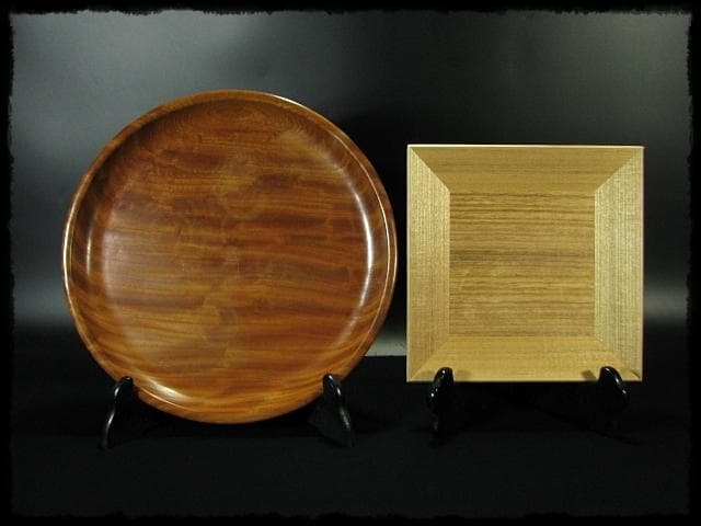 盆他５点 楽 桐四方盆 表正 ツボツボ丸盆 茶道具 f23