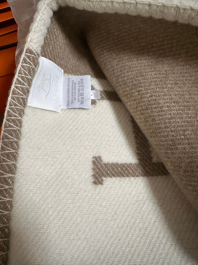 HERMES エルメス　　ブランケット　　アヴァロン