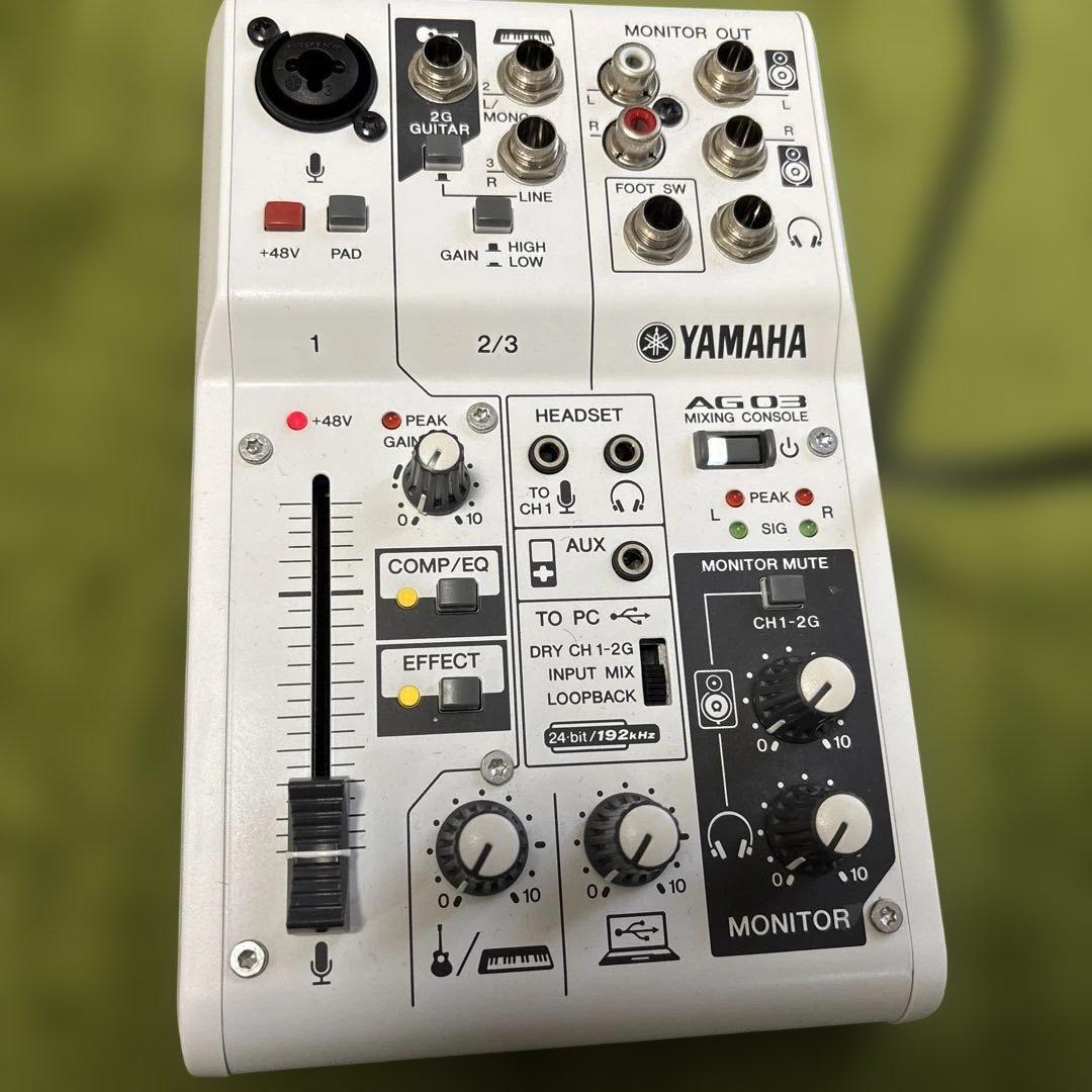 YAMAHA AG03 オーディオインターフェース / ミキサー コードセット