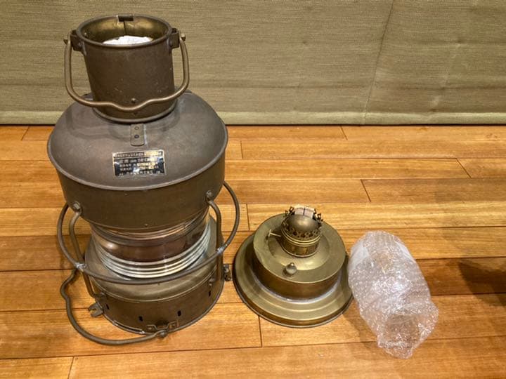 未使用　船舶用ランタン、船舶ランプ、日船式第３号、オイルランタン、ランタン