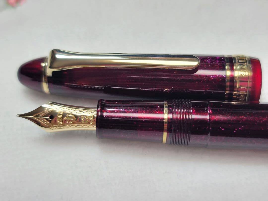 セーラー万年筆 14k プロムナード シャイニングレッド　MF　中細