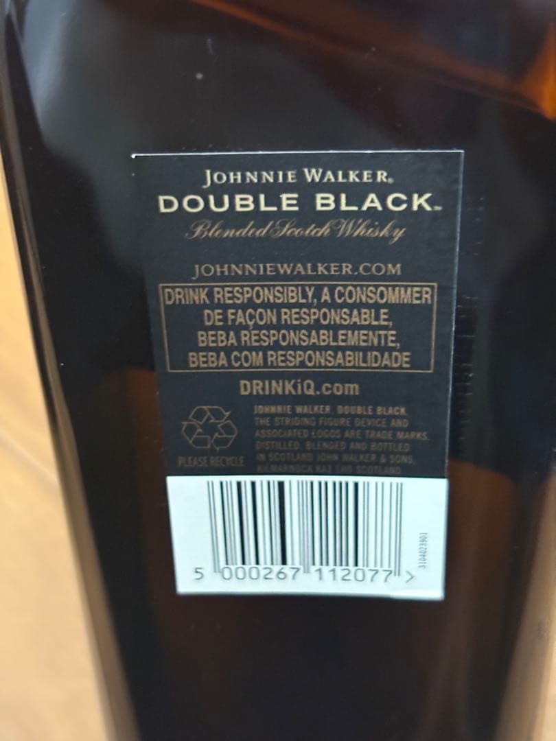 未開栓⭐️ JOHNNIE WALKER 2本セット　1リットル　ブルー　ブラック