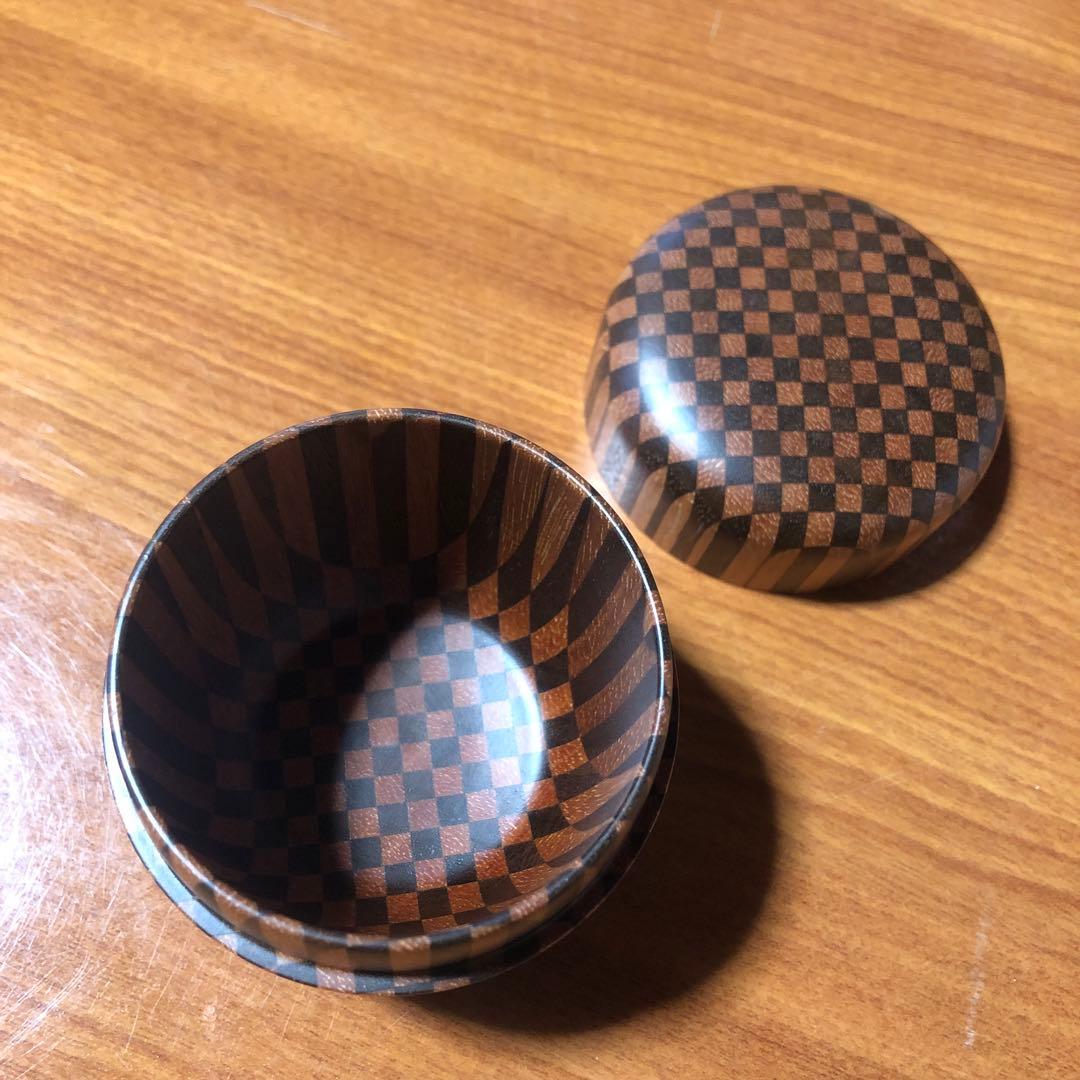 寄木細工 箱根細工 棗 なつめ 茶入れ 無垢 合子 茶道具 茶道 抹茶 茶筒