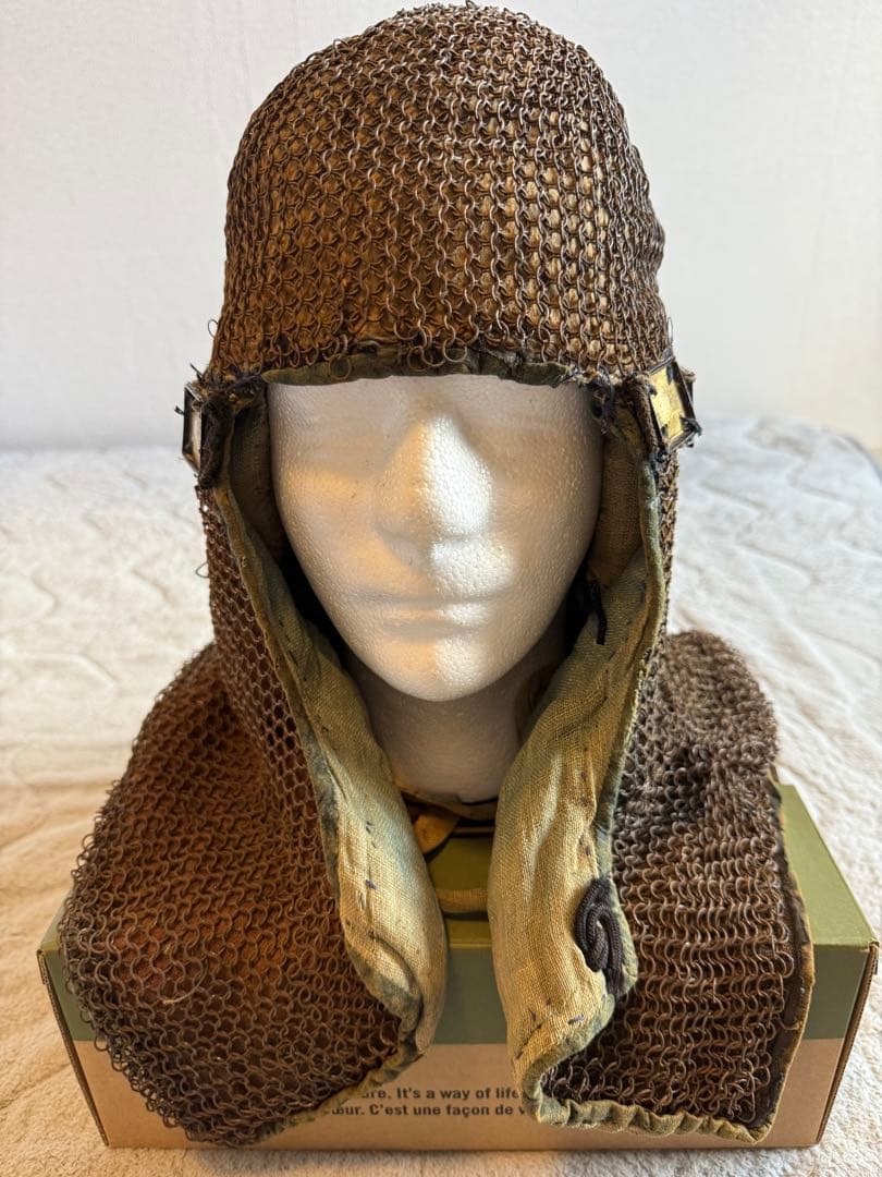 ⭕️ 江戸時代　鎖帷子　【鎖頭巾】　幕末　新撰組　忠臣蔵