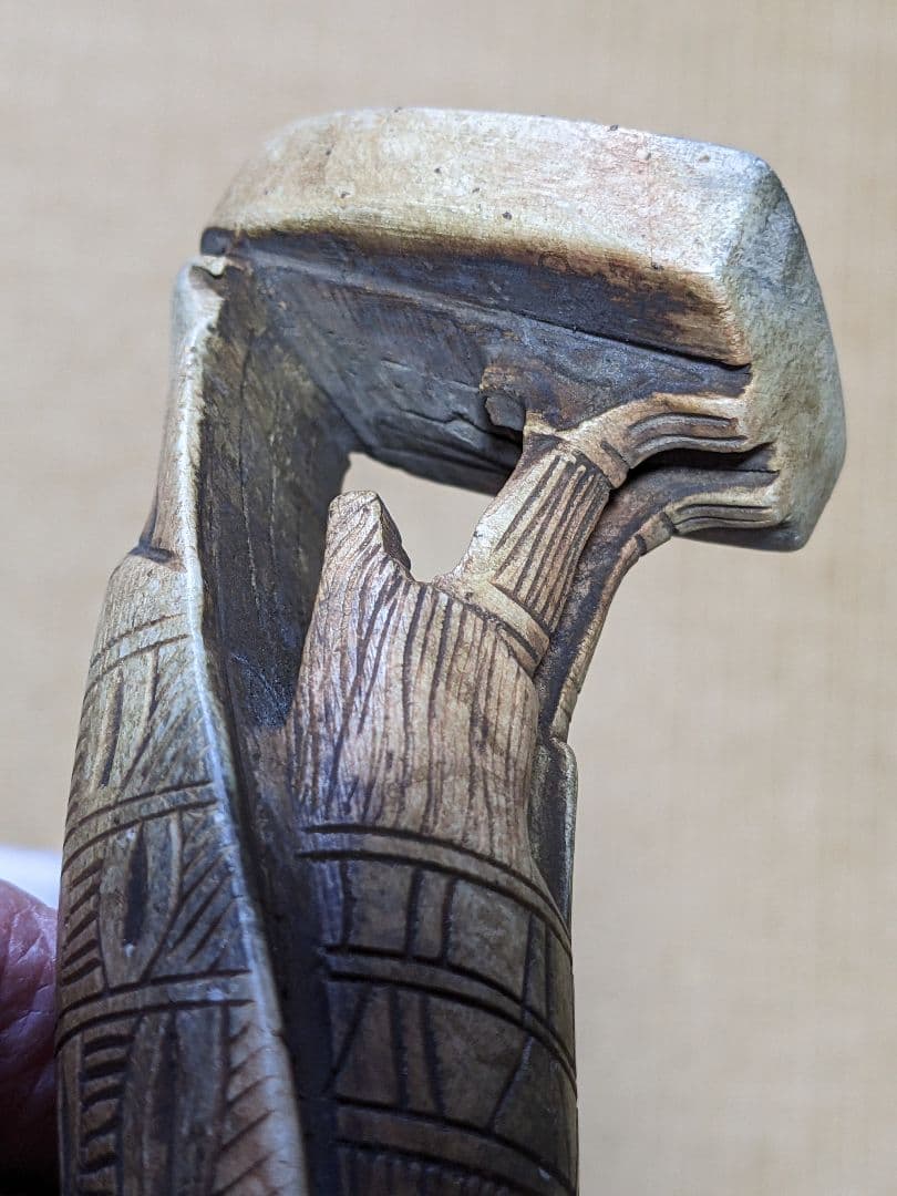 ♦古代文明 天然石 副葬品 祭器 鷲鷹鳥類メキシコ〜南米ペルーインカ帝国エジプト