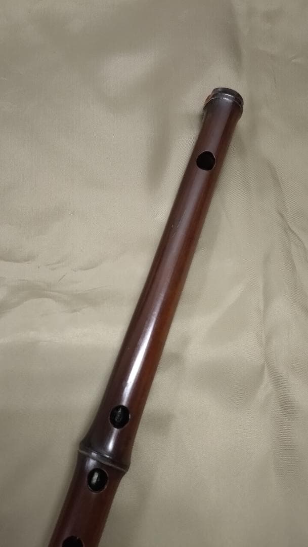 煤竹　真竹笛　古典調5本調子　篠笛　①
