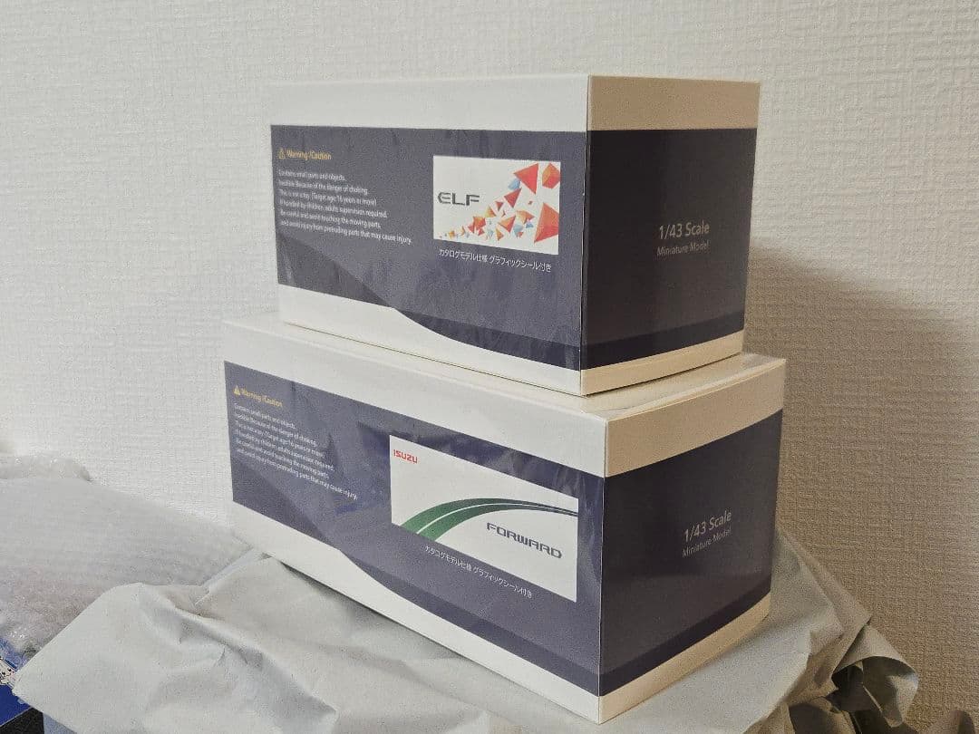 「未開封」1/43 京商 いすゞ エルフ フォワード ワイドキャブ 2台セット
