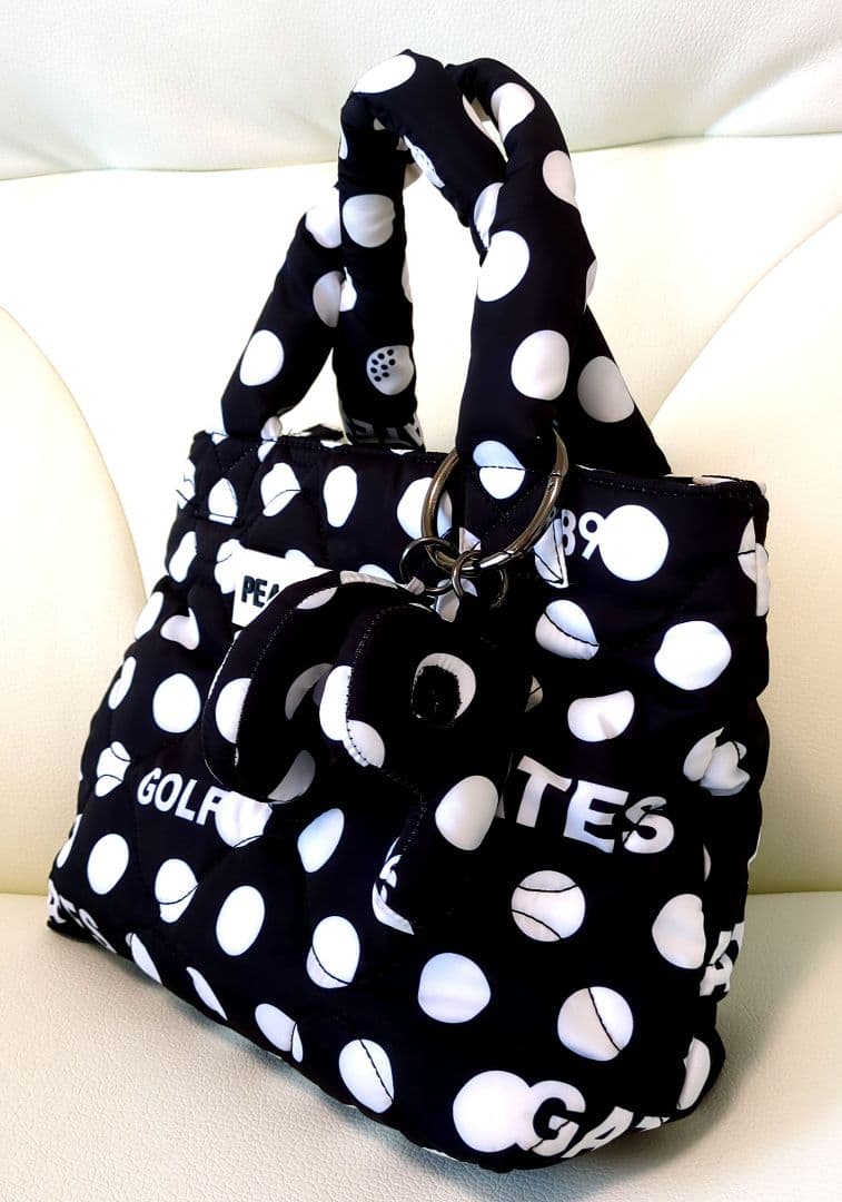 【美品】PEARLY GATES ドット柄カートバッグ